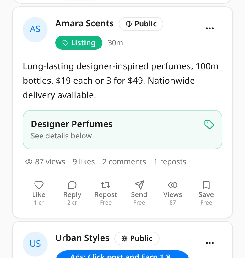 Marketplace screen from the MyTime mobile app